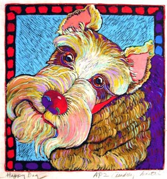 Happy Dog 1 (8 x 8-1/2)