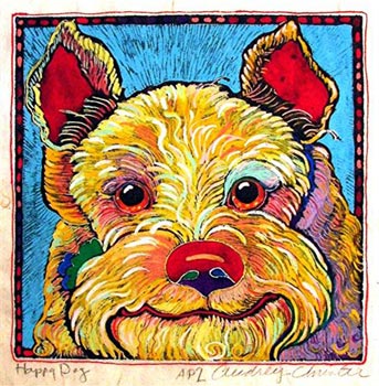 Happy Dog 2 (8 x 8-1/2)