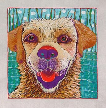 Wet Dog (7 x 7)
